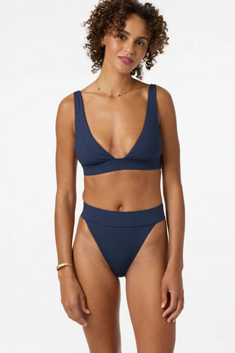 O'Neill Women's Shorebreak Rib Santa Barbara High Rise Cheeky Bottoms