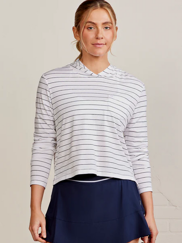 Tasc Women's Boardwalk Stripe Pocket Hoodie