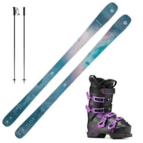 Blizzard Black Pearl 84 Skis 2027 with K2 BFC 75 W Boot 2027 and Poles