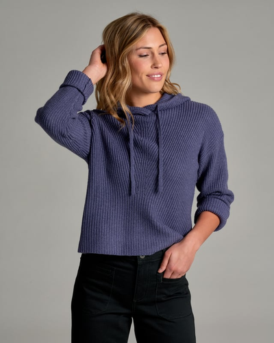Kuhl Women's Fireside Sweater Hoody Deep Periwinkle