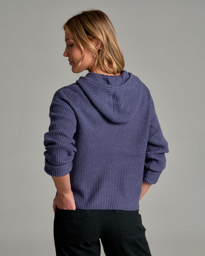 Kuhl Women's Fireside Sweater Hoody Deep Periwinkle