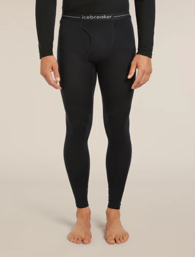 Icebreaker Men's Merino 200 Oasis Leggings with Fly Black