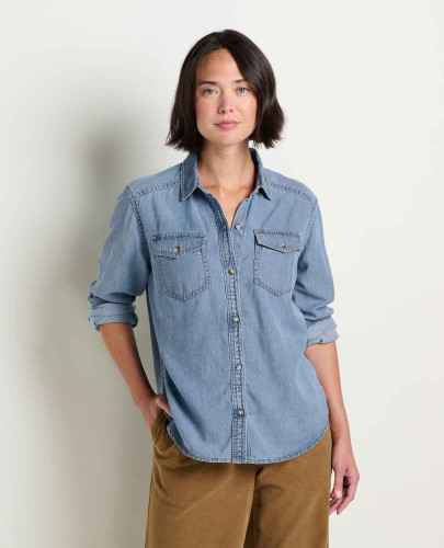 Toad & Co Women's Piñon Soft Denim Shirt - Bar Harbor - 2027