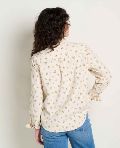 Toad & Co Women's Cattail Corduroy Long Sleeve Shirt - Salt Print - 2027
