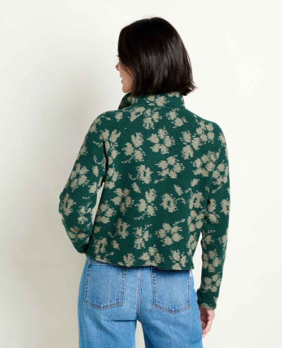 Toad & Co Women's Kennicott Quarter Zip - Cilantro Pattern - 2027