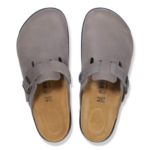 Birkenstock Boston Crosstown Oiled Leather - Iron - 2027