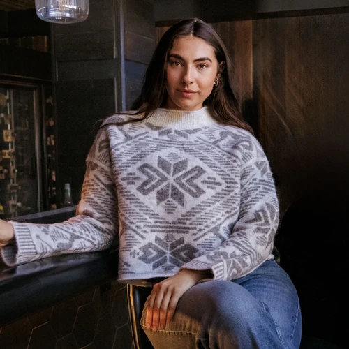 Krimson Klover Women's Elowen Mock Neck Sweater