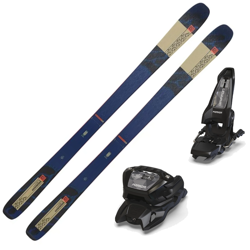 K2 Mindbender 90 C Skis W/Marker Griffon 13 ID Bindings 2024