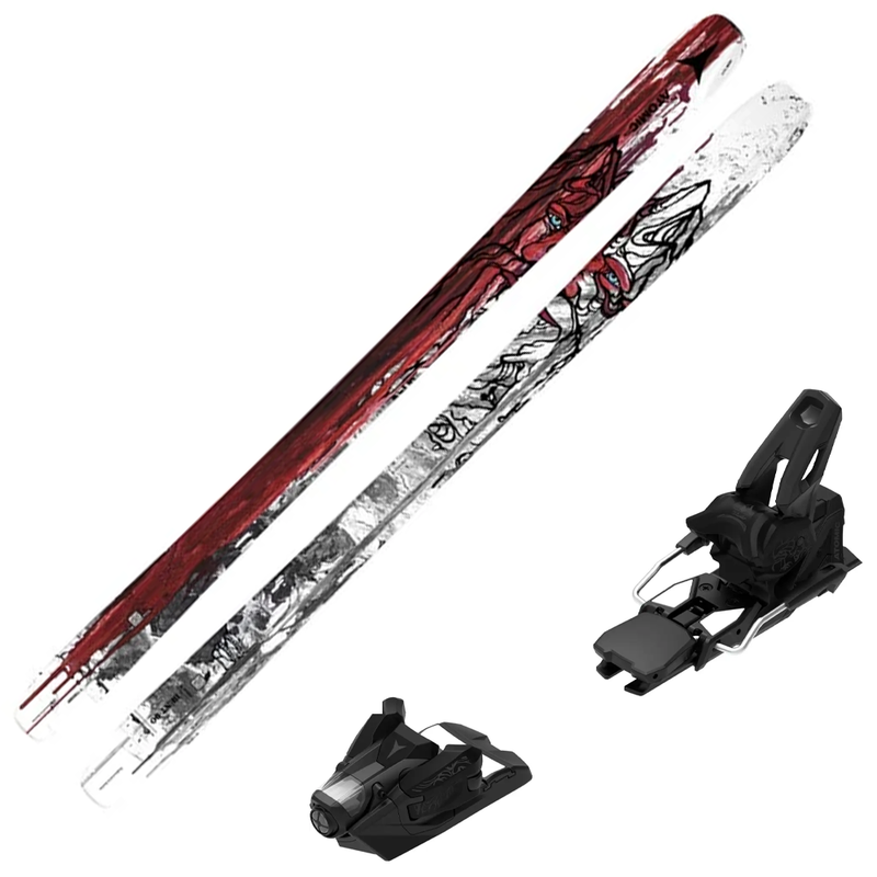 Atomic Bent 90 Skis (2024) W/Marker Griffon 13 Bindings