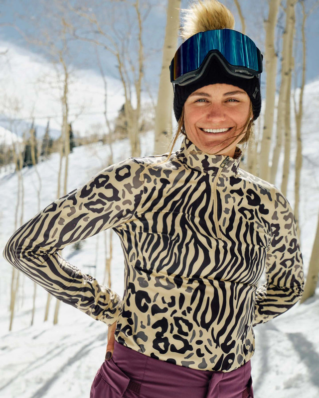 Spyder Womens Vivid Half Zip T-Neck