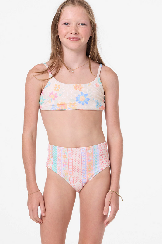 O'Neill Girl's Bali Floral Revo Tie Back Bralette Set