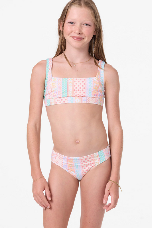 O'Neill Girl's Bali Floral Square Neck Set