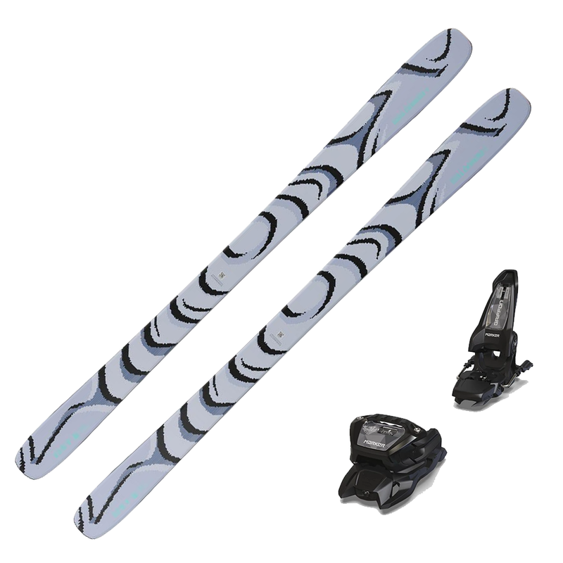 Salomon N QST 100 Skis 2027 with Marker Griffon 13 Bindings