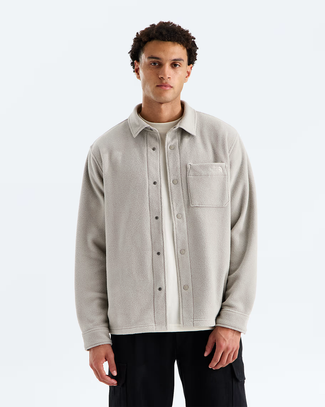 The North Face Men's Open Range Fleece Long-Sleeve Shirt - Stone Slab