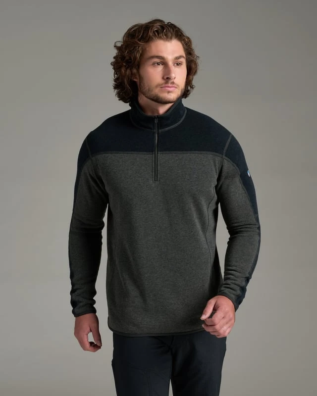 Kuhl Men's Revel Colorblock 1/4 Zip Mutiny / Steel