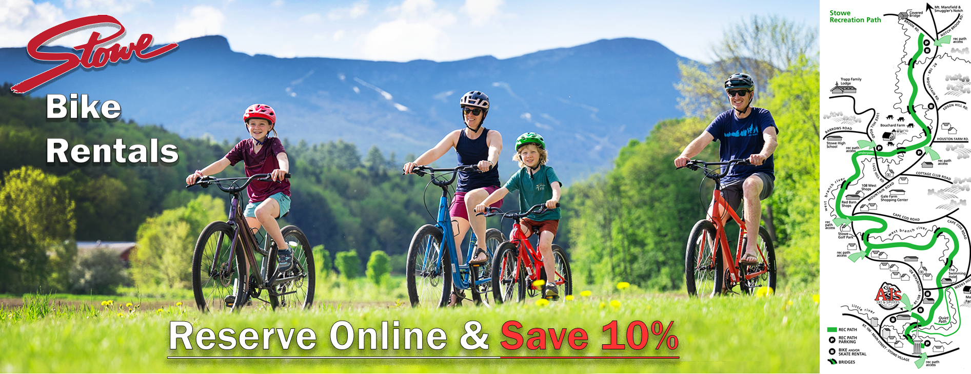 Stowe VT Bike Rentals