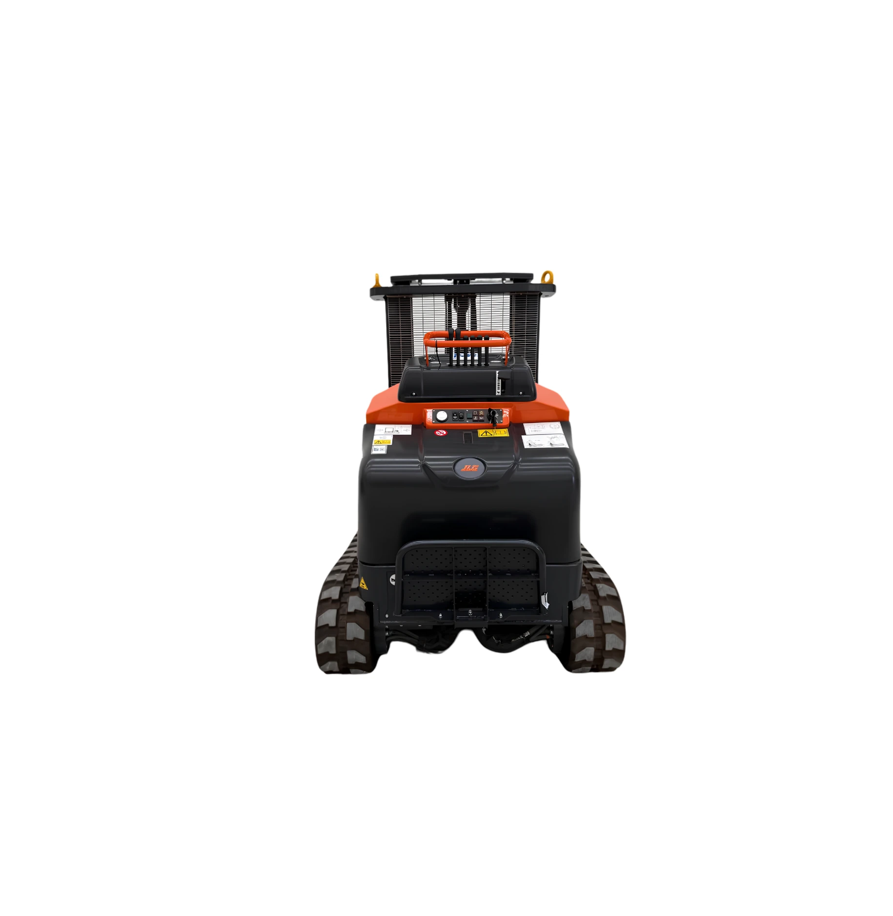 Mini dumper autocargable Carmix 4000X sobre orugas de goma vista frontal