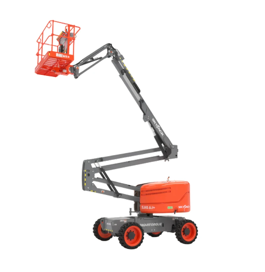 Plataforma articulada Skyjack SJ45AJ+ diésel 4x4 con brazo extendido