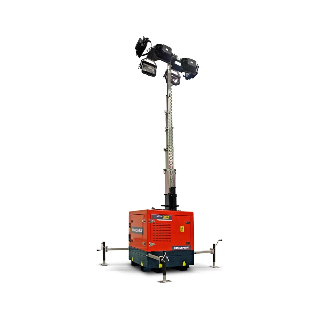 Torre de iluminacion portatil HBOX+M6 con mastil