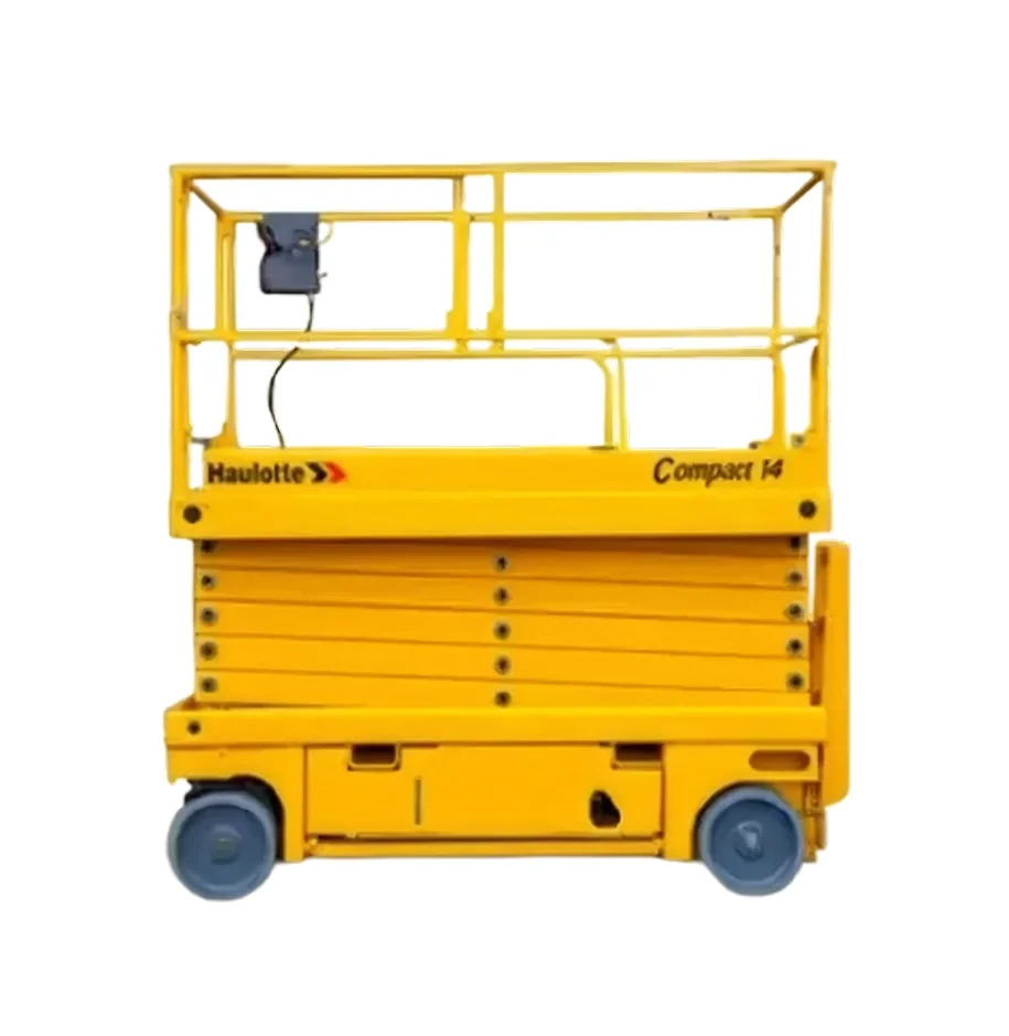 Renta de plataforma de tijera Haulotte Compact 14 electrica