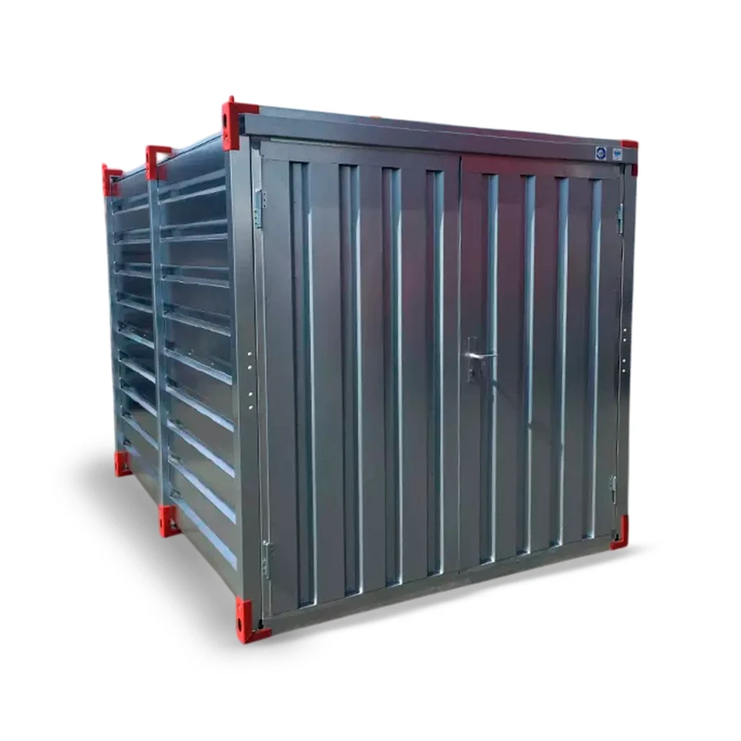 Bodega armable Kovobel de acero galvanizado con puerta doble