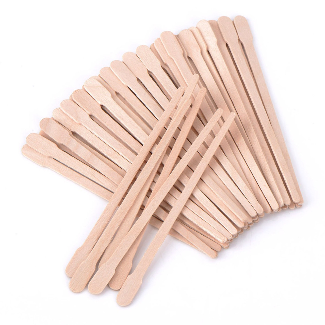  Waxing Stick, 100Pcs/Box Wooden Waxing Stick Spatula