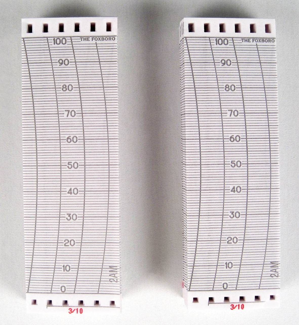 53001-6TX Foxboro Fanfold Chart - RECORDERS CHARTS & PENS