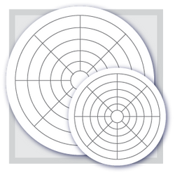 M-400-24 HR Barton Circular Chart Paper Box/100, 0-400 24HR