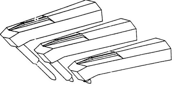 P105-0303 ABB Pens Blue 5/Package