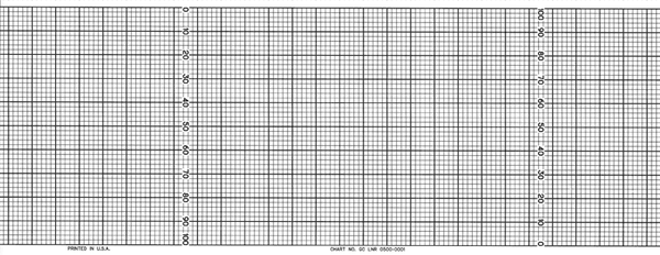 Chart Size: 119.6MM X 50' 
Time Rotation: 
Number of Ranges: 2 
Ranges: (100) - (0), Uniform Spacing	100 TO 0 BY 10 
(0) - (100), Uniform Spacing 0 TO 100 BY 10