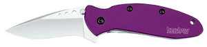 Kershaw 1620PUR Scallion 2.40" Folding Drop Point Plain Bead Blasted 420HC SS Blade Purple Anodized Aluminum Handle Includes Pocket Clip Kershaw 1620PUR Scallion 2.40" Folding Drop Point Plain Bead Blasted 420HC SS Blade Purple Anodized Aluminum Handle Includes Pocket Clip