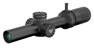 Swampfox Optics ARH11024GL Arrowhead Black 1-10x24mm 30mm Tube Guerrilla Dot MIL Green Reticle Swampfox Optics ARH11024GL Arrowhead Black 1-10x24mm 30mm Tube Guerrilla Dot MIL Green Reticle
