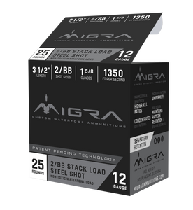 Migra Ammunitions M12LS2BB Combinational 12 Gauge 3.50" 1 5/8 oz 2, BB Shot 25 Per Box/10 Cs Migra Ammunitions M12LS2BB Combinational 12 Gauge 3.50" 1 5/8 oz 2, BB Shot 25 Per Box/10 Cs