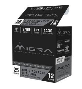Migra Ammunitions M12S2BB Staxd 12Gauge 3" 1 1/4oz 2/BBShot 25 Per Box/10 Case Migra Ammunitions M12S2BB Staxd 12Gauge 3" 1 1/4oz 2/BBShot 25 Per Box/10 Case