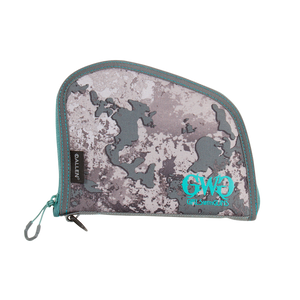 Girls With Guns 918 In The Shade Handgun Case 8" Gray/Teal/Shade Camo, Locking Zipper Girls With Guns 918 In The Shade Handgun Case 8" Gray/Teal/Shade Camo, Locking Zipper