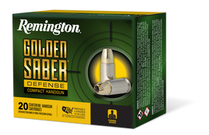Remington Ammunition 27617 Golden Saber Defense 38Special+P 125gr Brass Jacketed Hollow Point 20 Per Box/25 Case Remington Ammunition 27617 Golden Saber Defense 38Special+P 125gr Brass Jacketed Hollow Point 20 Per Box/25 Case