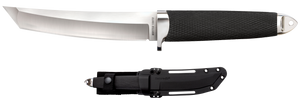 Cold Steel CS-35AB San Mai Master 6" Fixed Tanto Plain Satin VG-10 San Mai Blade/Black Textured/Oval Kray-Ex Handle Includes Sheath Cold Steel CS-35AB San Mai Master 6" Fixed Tanto Plain Satin VG-10 San Mai Blade/Black Textured/Oval Kray-Ex Handle Includes Sheath