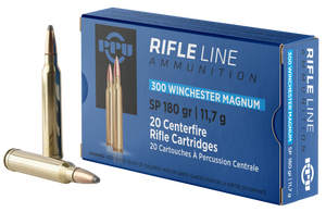 PPU PP3003 Standard Rifle 300WinMag 180gr Soft Point 20 Per Box/10 Case PPU PP3003 Standard Rifle 300WinMag 180gr Soft Point 20 Per Box/10 Case