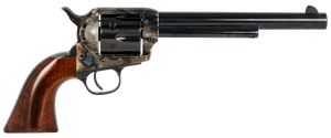 Taylors & Company 550911 1873 Cattleman SAO 38-40 Win Caliber with 7.50" Blued Finish Barrel, 6rd Capacity Blued Finish Cylinder, Color Case Hardened Finish Steel Frame & Walnut Navy Size Grip Taylors & Company 550911 1873 Cattleman SAO 38-40 Win Caliber with 7.50" Blued Finish Barrel, 6rd Capacity Blued Finish Cylinder, Color Case Hardened Finish Steel Frame & Walnut Navy Size Grip