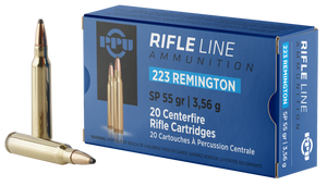 PPU PP223S Standard Rifle 223Rem 55gr Soft Point 20 Per Box/50 Case PPU PP223S Standard Rifle 223Rem 55gr Soft Point 20 Per Box/50 Case