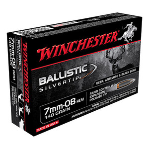 WIN BALLISTIC SILVERTIP 7MM-08 140GR BST 20/10 WIN BALLISTIC SILVERTIP 7MM-08 140GR BST 20/10