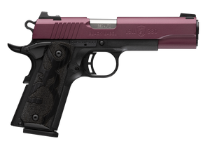 Browning 051994492 1911-380 Black Label Full Size Frame 380 ACP 8+1 4.25" Matte Stainless Steel Barrel, Black Cherry Cerakote Serrated Steel Slide, Matte Black Polymer Frame w/Beavertail Browning 051994492 1911-380 Black Label Full Size Frame 380 ACP 8+1 4.25" Matte Stainless Steel Barrel, Black Cherry Cerakote Serrated Steel Slide, Matte Black Polymer Frame w/Beavertail