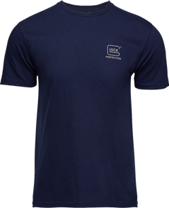 Glock AP96198 Glock Strong Tee Navy Ringspun Cotton Short Sleeve 3XL Glock AP96198 Glock Strong Tee Navy Ringspun Cotton Short Sleeve 3XL