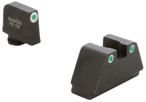 AmeriGlo GL330 Optic Compatible Sight Set for Glock 2XL Tall Green Tritium White Outline Front Sight-Green Tritium White Outline Rear Sight AmeriGlo GL330 Optic Compatible Sight Set for Glock 2XL Tall Green Tritium White Outline Front Sight-Green Tritium White Outline Rear Sight