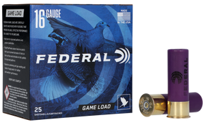 Federal H16075 Game-Shok Upland 16Gauge 2.75" 1oz 7.5Shot 25 Per Box/10 Case Federal H16075 Game-Shok Upland 16Gauge 2.75" 1oz 7.5Shot 25 Per Box/10 Case