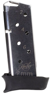 Kimber Mfg, Inc 4000905 Micro 9 w/ Hogue Grip Extender 7rd Extended 9mm Luger Stainless Kimber Mfg, Inc 4000905 Micro 9 w/ Hogue Grip Extender 7rd Extended 9mm Luger Stainless