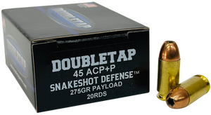 DoubleTap Ammunition 45ASS20 Snake Shot 45ACP 20 Per Box/50 Case DoubleTap Ammunition 45ASS20 Snake Shot 45ACP 20 Per Box/50 Case