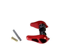 TIMBER CREEK OUTDOOR INC AMBISSR Safety Selector 45/90 Degree AR Platform Red Anodized Aluminum Ambidextrous TIMBER CREEK OUTDOOR INC AMBISSR Safety Selector 45/90 Degree AR Platform Red Anodized Aluminum Ambidextrous