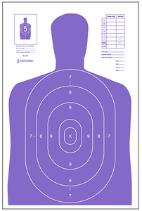 Action Target B27EPR100 Qualification High Visibility Fluorescent Silhouette Paper 23" x 35" Fluorescent Purple/White 100 Per Box Action Target B27EPR100 Qualification High Visibility Fluorescent Silhouette Paper 23" x 35" Fluorescent Purple/White 100 Per Box