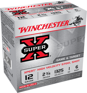 Winchester Ammo WE12GTVP6 Super X Xpert High Velocity 12Gauge 2.75" 1oz 6Shot 100 Per Box/2 Case *Value Pack Winchester Ammo WE12GTVP6 Super X Xpert High Velocity 12Gauge 2.75" 1oz 6Shot 100 Per Box/2 Case *Value Pack